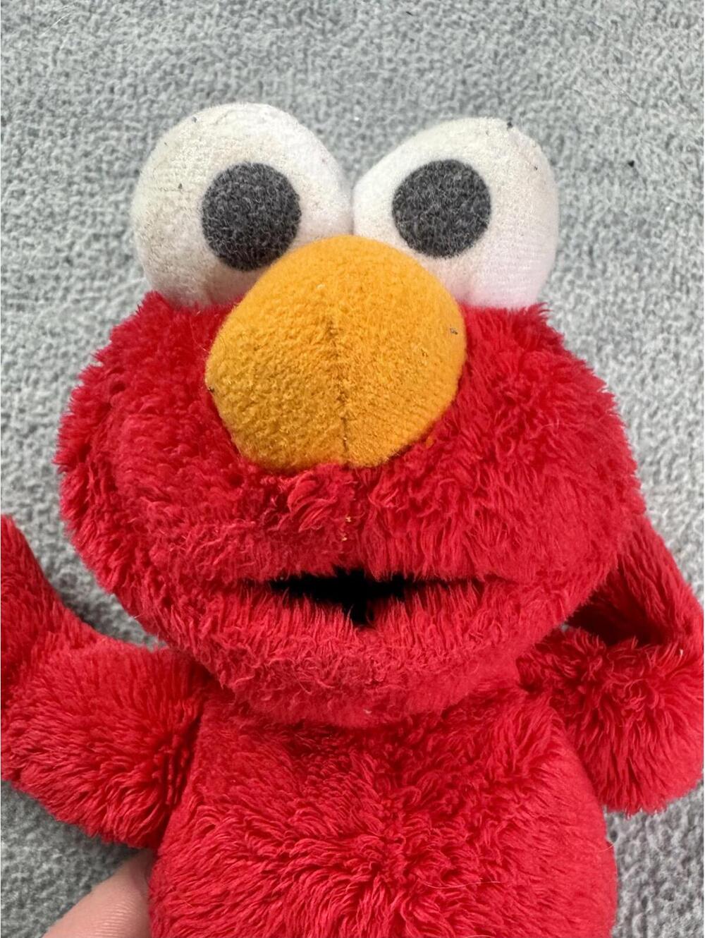 elmo sesame street plush toy red‎ fuzzy stuffed doll kids tv character